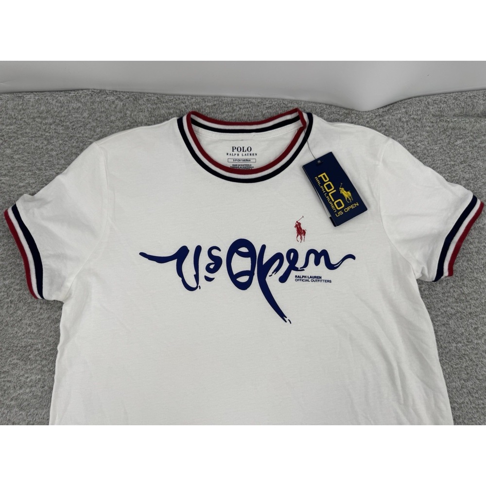 New Polo Ralph Lauren US Open women's T-shirt Size Small Tennis Graphic Pony